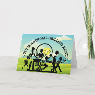 July is National Grilling Month Get Together Card