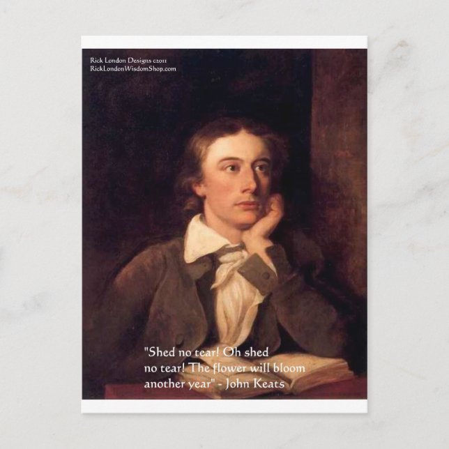 july john keats credits postcard (Front)