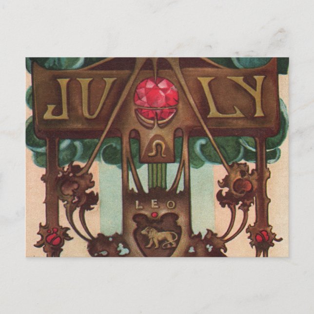 July - Leo Postcard (Front)