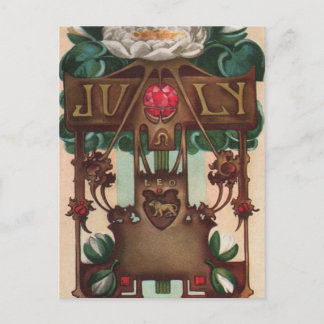 July - Leo Postcard