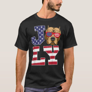 July Pride American Independence Day July 4th Pitb T-Shirt