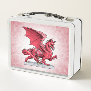 July’s Birthstone Dragon: Ruby Metal Lunch Box