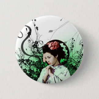 Julzips - Geisha 6 Cm Round Badge
