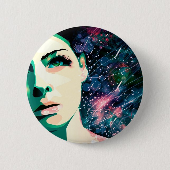 Julzips - Retrato copy 6 Cm Round Badge (Front)