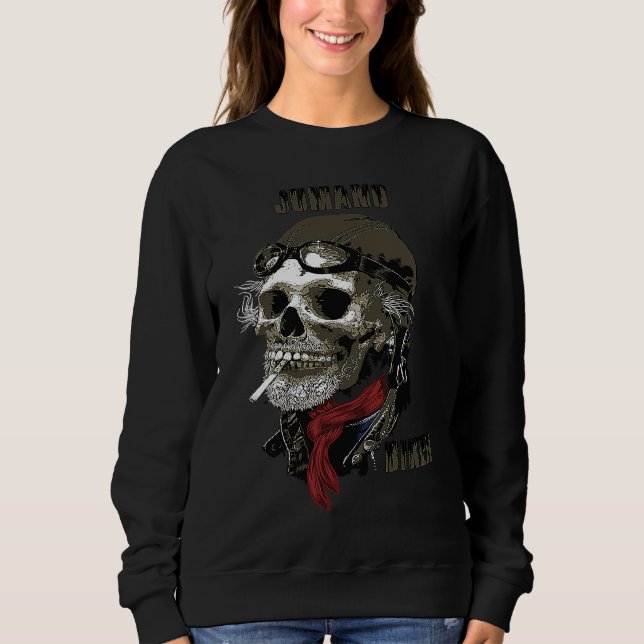Jumano American Indian Tribe Motorcycle Biker Old  Sweatshirt (Front)
