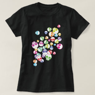 Jumble Of Colourful Skulls T-Shirt