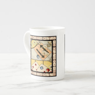 Jumbled Assortment of Games of Chance Bone China Mug