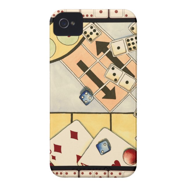 Jumbled Assortment of Games of Chance Case-Mate iPhone Case (Back)