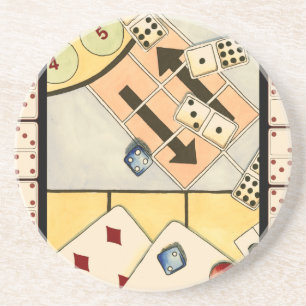 Jumbled Assortment of Games of Chance Coaster