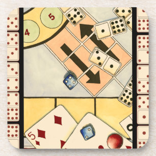 Jumbled Assortment of Games of Chance Coaster