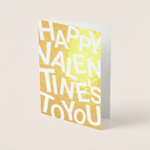 Jumbled Letters valentines Card, Happy Valentines Foil Card