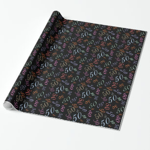 Jumbled Numbers CHANGE Spring Colours 2014 Wrapping Paper