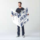 Jumbo 90th Birthday Navy Balloons Oversized Card