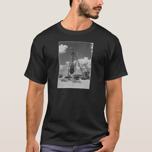 Jumbo Atomic Bomb Positioned for Trinity Test T-Shirt (Front)