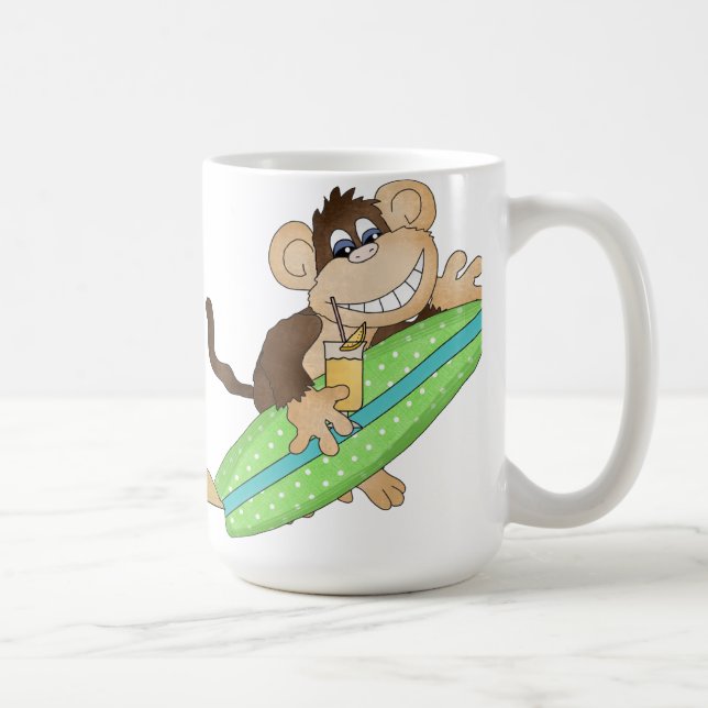 Jumbo Beach Monkey coffee mug (Right)