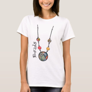Jumbo Bead Necklace Multicolor 2 T-Shirt