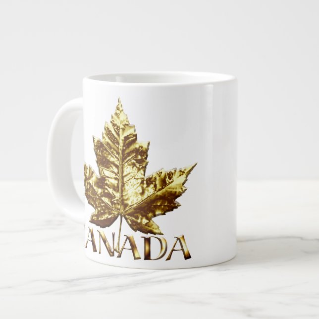 Jumbo Canada Coffee Cup Mug Gold Medal Canada Cup (Front Left)