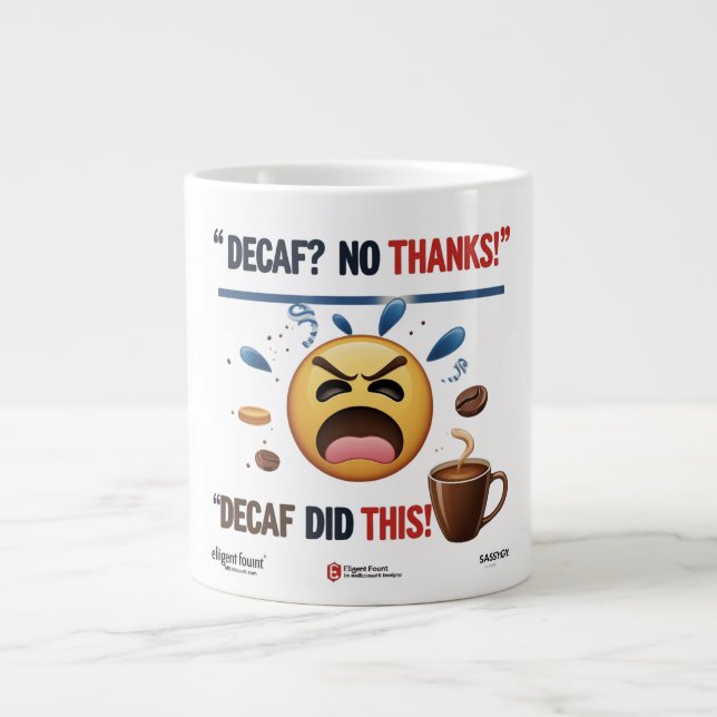 Jumbo Coffee Mug for True Coffee Lovers (Front)