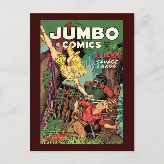 Jumbo Comics No 160 Postcard (Front)
