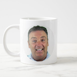 Jumbo Giant Photo Mug 20oz, Round Frame Custom Mug
