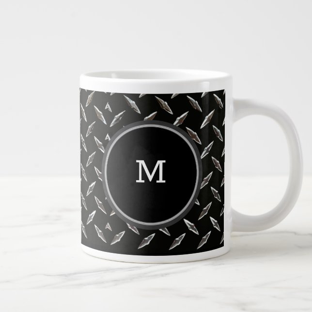 Jumbo Guys Cool Monogram Style Coffee Mugs (Right)