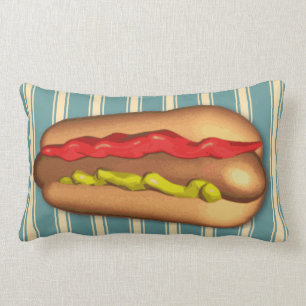 Jumbo Hotdog Custom Colour Lumbar Cushion