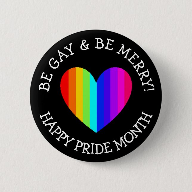 Jumbo June is LGBT Pride Month Button (Front)