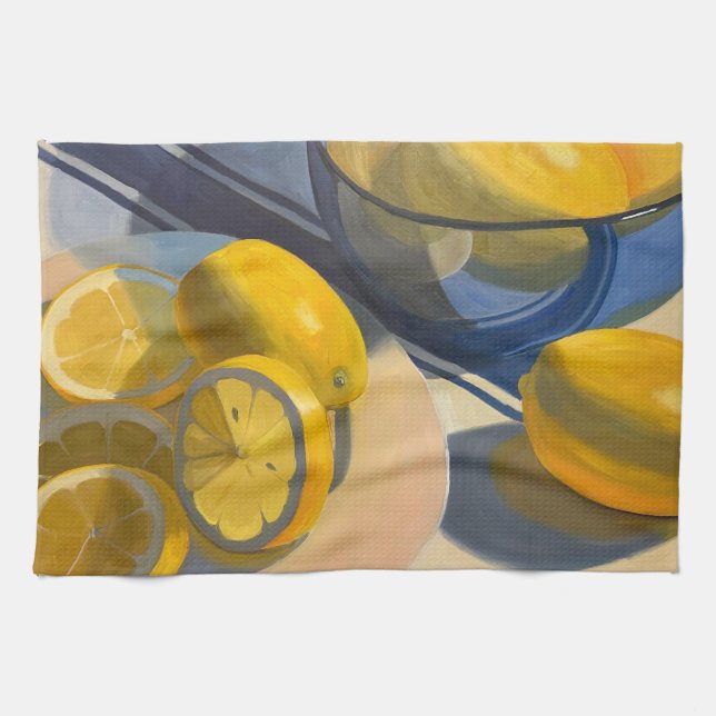 Jumbo Lemon Kitchen Towels (Horizontal)