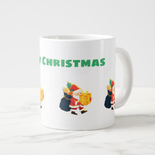 Jumbo Merry Christmas Wishes Printed Speciality Large Coffee Mug