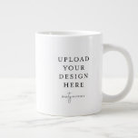 Jumbo Mug 20oz.<br><div class="desc">Customise your design in Templett. After you are done editing, download your file in a JPG format (don't forget to turn on the bleed option). Upload your design here by clicking on the blue "Personalise" button.</div>