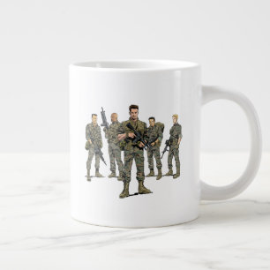 Jumbo Mug - "Blowback" Marines & Logo