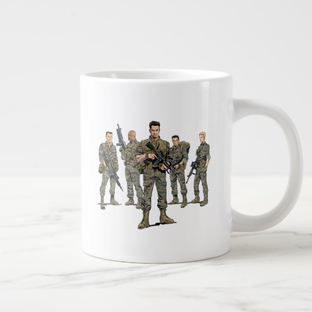 Jumbo Mug - "Blowback" Marines & Logo (Right)