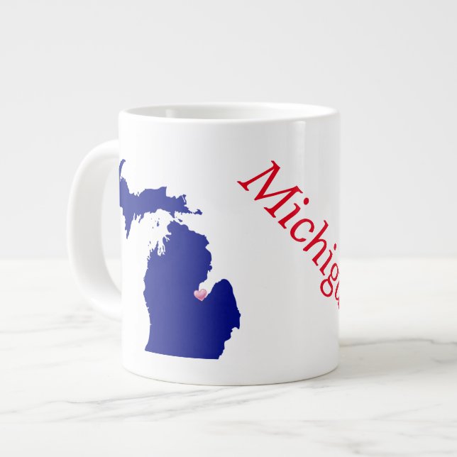 Jumbo Mug/Michigan Large Coffee Mug (Front Left)