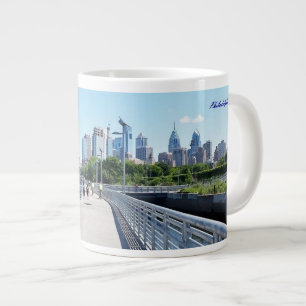 JUMBO MUG - Philadephia Boardwalk with skyline