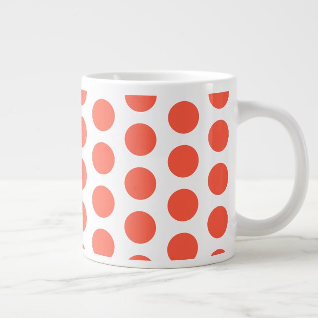 Jumbo Mug-Polka Dots   Coffee Mug (Right)