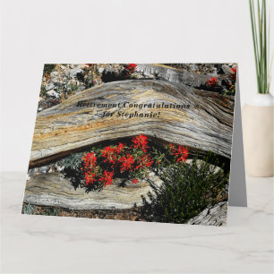 JUMBO Personalised Name Retirement Congratulations Card