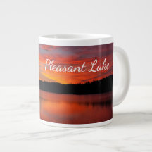 Jumbo Pleasant Lake Sunset Photo Mug
