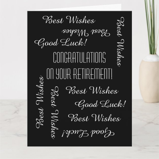 JUMBO Retirement Congratulations from All of Us Card (Front)