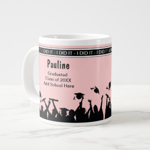 Jumbo School Graduation Celebration Mugs