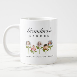 JUMBO size - 5 Grandchildren Photo Gift Coffee Mug