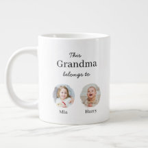 JUMBO size - Two Grandchildren Personalised