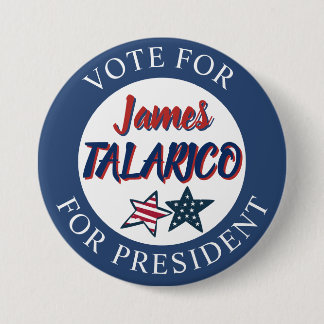 Jumbo-Sized Team James Talarico for President 7.5 Cm Round Badge