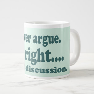 Jumbo Soup Green Attitude Large Coffee Mug