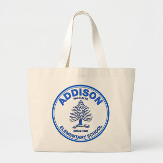 Jumbo Tote Bag, Blue Logo
