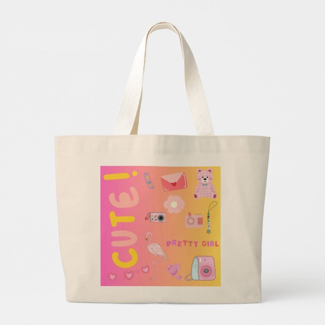 Jumbo Tote bag- carry your style everywhere! (Back)