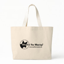 Jumbo Tote Bag (Who Are You Wearing?)