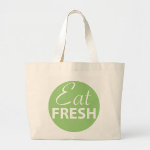 Jumbo Tote Bag with Delicious Green Logo