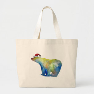 Jumbo Tote Colourful Santa bear