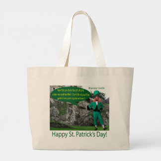 jumbo tote.  Happy St. Patrick's Day.  irish sette Large Tote Bag