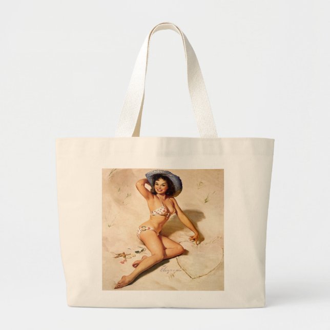 Jumbo Tote in Natural (Front)